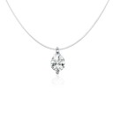 Damhalsband med kristall M2 3