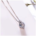 Damhalsband med kristall M39 3