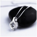 Damhalsband med kristall M39 5