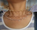 Damhalsband med kristaller M102 3