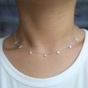 Damhalsband med kristaller M68 1