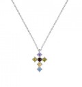 Damhalsband med kors D443 3