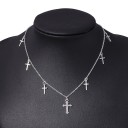 Damhalsband med kors G781 1