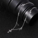 Damhalsband med kors G781 4