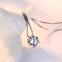 Damhalsband med runt hänge D434 2
