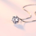 Damhalsband med runt hänge D434 3