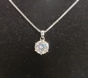 Damhalsband med runt hänge D505 1