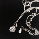 Damhalsband med runt hänge D505 2