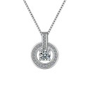 Damhalsband med runt hänge D524 1