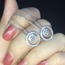 Damhalsband med runt hänge D590 5