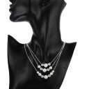 Damhalsband med pärlor G543 2