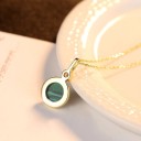 Damhalsband med malakit 4