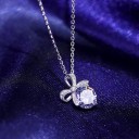 Damhalsband med rosett 1
