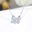Damhalsband med rosett D223 2