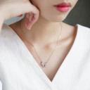 Damhalsband med rosett D223 4