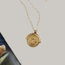 Damhalsband med medaljong 1