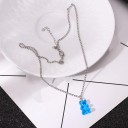 Damhalsband med nallebjörn G735 8