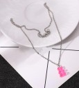 Damhalsband med nallebjörn G735 10