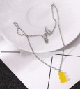Damhalsband med nallebjörn G735 11