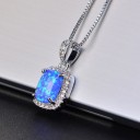 Damhalsband med opal G576 4