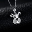 Damhalsband med hund G611 3