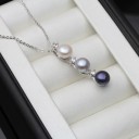 Pärlhalsband för kvinnor D414 1