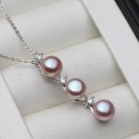 Pärlhalsband för kvinnor D414 5