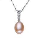 Pärlhalsband för kvinnor D588 3