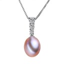 Pärlhalsband för kvinnor D588 4