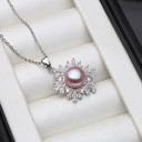 Pärlhalsband för kvinnor D739 3