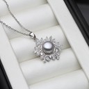 Pärlhalsband för kvinnor D739 4