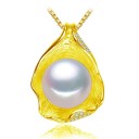 Damhalsband med pärla N3 6