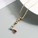 Damhalsband med bokstaven D124 12