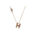 Damsk halsband med bokstaven H Smyckesmetall 1