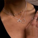 Halsband för halvmåne för kvinnor N7 1