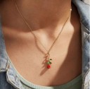 Damhalsband med ros D66 6
