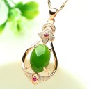 Damhalsband med jaspis 1
