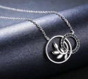 Damhalsband med kopplat hänge D763 3