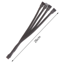 26cm 4pinový rozbočovací napájecí kabel ventilátoru PC s 1x samčí koncovkou a 4x samičími konektory pro chlazení počítače 2