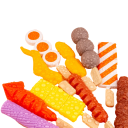 27-delige set kinderkeukengerei met eten, drinken en grillen Plastic speelgoed voor kinderen om te koken en te grillen 4