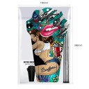 27 x 15 cm Universal Front and Rear Bicycle Mudguard Colourful Design Woman Lips Skull Graffiti 3