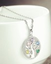 Damhalsband med livets träd D754 3
