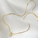 Damhalsband med zirkon D457 2