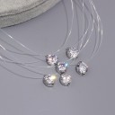 Damhalsband med zirkon D50 2