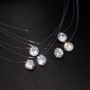 Damhalsband med zirkon D50 5