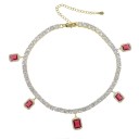 Damhalsband med zirkon G794 3
