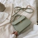 Dams crossbody väska med krokodilsmönster och snedlock Övre handtag och rem med spänne PU-läder 21 x 17 x 8 cm För hand och på axeln 4
