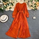 Långärmad jumpsuit för kvinnor A2548 2