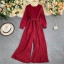 Långärmad jumpsuit för kvinnor A2548 6