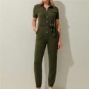 Kortärmad jumpsuit för kvinnor 2